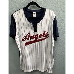 Pink Victoria’s Secret MLB Los Angeles Angels Red Sequin T-Shirt Women’s Sz M